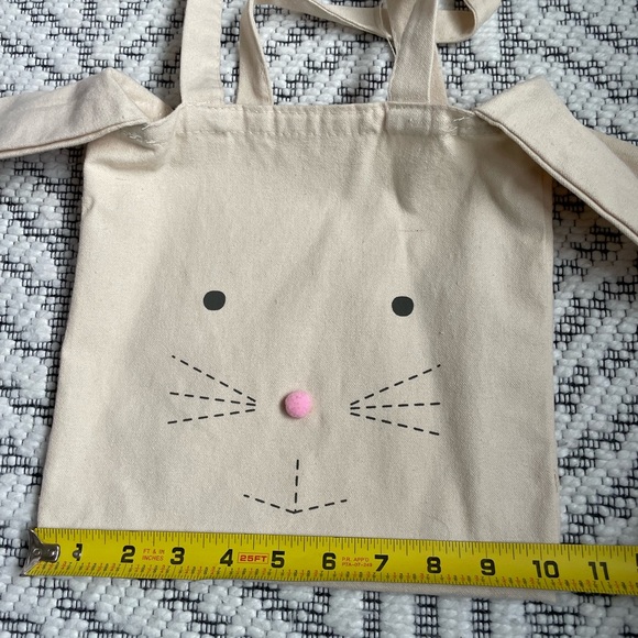 Canvas Bunny Tote Bag - Picture 3 of 5